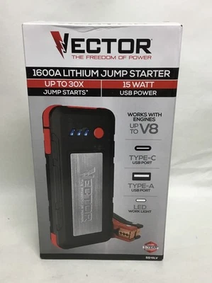 Vector 1600A Lithium Jump Starter Portable Power (SS16LV)... FREE S&H! - Image 1 of 3