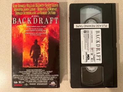 Backdraft (VHS, 1991) Kurt Russell, Donald Sutherland, Robert De Niro - Image 1 of 3
