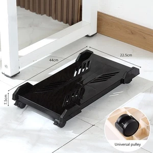 Computer Tower Stand Mobile CPU Stand Gaming PC Case With 4Caster Wheels Mos _si - Afbeelding 1 van 19