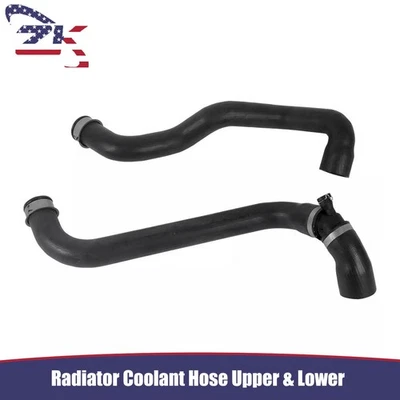 2Pcs Radiator Coolant Hose Upper & Lower Set For 2003-05 Mercedes Benz E320 3.2L - Image 1 of 4