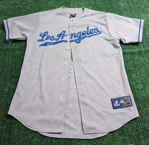 MLB LA Dodgers Majestic Athletic Baseball jersey Mens Small Gray #16 Ethier - Picture 1 of 11