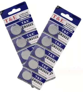 2025 LITHIUM KNOPFZELLEN BATTERIEN 5er Blister 3V T&E Auto Kamera Fernbedienung - Bild 1 von 1