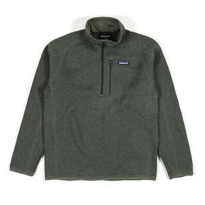 Patagonia Uomo - Maglione Better 1/4 Zip Pullover in Pile - Verde Industriale - Foto 1 di 2