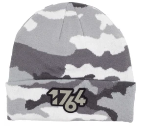 1764 Golf Beanie Grey White Camo Beanie One Size Unisex 1764 Signature New - Picture 1 of 4