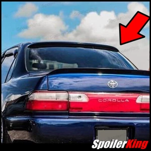 (284R) StanceNride Rear Roof Spoiler Window Wing Fits Toyota Corolla 1993-97 4dr - Picture 1 of 12