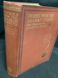 * Edmund Dulac Illustrations c1931 Stories From The Arabian Nights HB - Picture 1 of 16