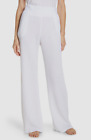 $ 124 Sol Angeles Damenhose weiß Baumwolle kreppig breites Bein Größe XL