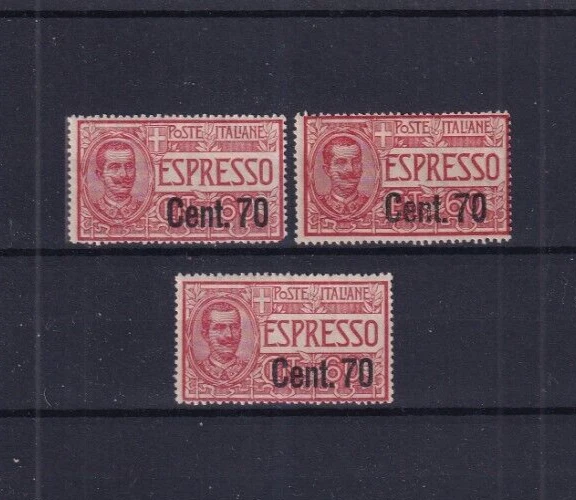 REGNO 1924/25 - ESPRESSO CENT. 70 SU 60 ROSSO NUOVI MNH 03 VARIETA' - Immagine 1 di 1