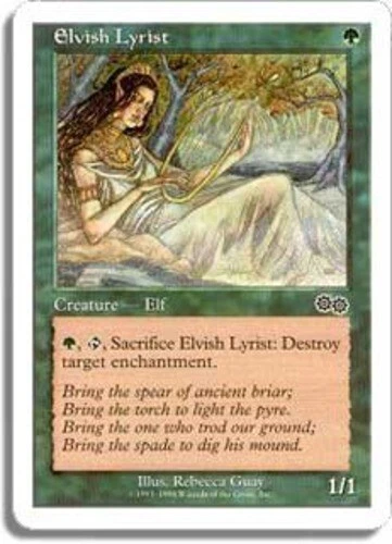Elvish Lyrist ~ Moderately Played Battle Royale MTG Magic UltimateMTG Green Card - Image 1 of 1