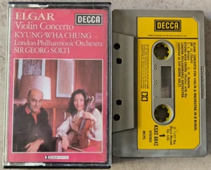 Elgar - Violin Concerto Chung Solti UK Decca Cassette Paper Label NM - Picture 1 of 1