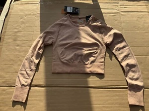 Everlast women's seamless long sleeve crop top 8/XS blush marl RRP£30 new tags - Picture 1 of 3