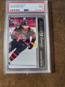 2021-22 Upper Deck Young Guns PSA 9 Egor Sokolov Ottawa Senators - Picture 1 of 1