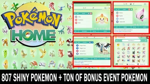 Pokemon Home Spada e Scudo tutti 807 Pokedex viventi! - 943 Pokemon Totale!! - Foto 1 di 1