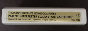 Texas Instruments Plato Interpreter Cartridge Cart-No Box/Manual (Untested) - Picture 1 of 1