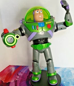 Buzz Lightyear Night Time Rescue Toy Story Gray Electronic Light Talking - Picture 1 of 1
