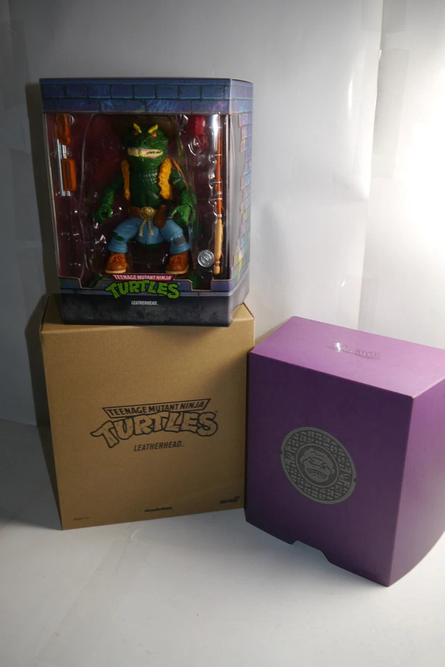 Super7 TMNT Tartarughe Ninja Ultimates Action Figure Leatherhead 18 Cm