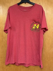 Chase Authentics Pocket T-Shirt Herren XL rot Jeff Gordon #24 Baumwolle Kurzarm - Bild 1 von 5