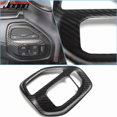 Cubierta de botón de modo de conducción de fibra de carbono mate para Ram 1500 TRX 2019 2020 2021-2024 Foto 1 de 4
