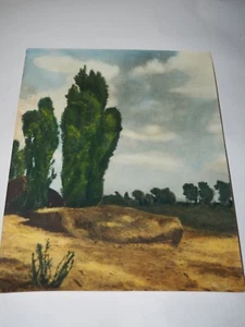 Hand Colorized Photograph Of a Midwestern Landscape Thelma Cook 11" x 14" - Picture 1 of 4