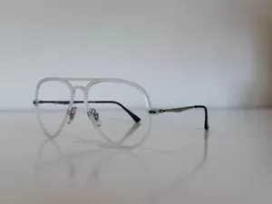 Ray Ban RB 4211 Aviator Light Ray Clear Silver Sunglasses 56-17-135 Frame Only - Picture 1 of 12