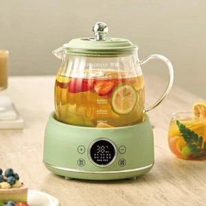 1.2L Multifunctional Health Pot Office Glass Flower Teapot Auto Keep Warm Kettle - Picture 1 of 18
