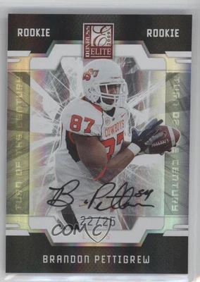 2009 Donruss Elite Rookies /25 Brandon Pettigrew #110 Rookie Auto RC - Image 1 of 2