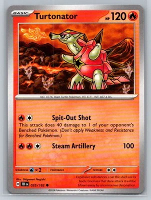 Turtonator #035/162 SV05: Temporal Forces Common - Pokemon Cards E50 - Image 1 of 2