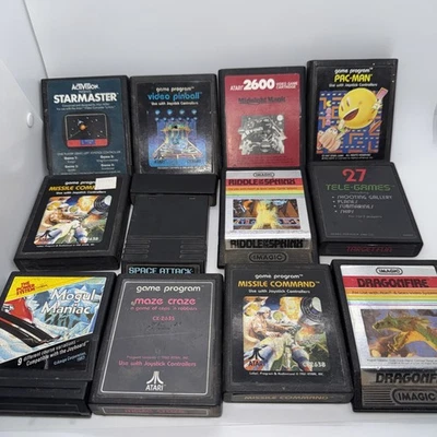 Lot Of 12 Atari 2600 Assorted Games Tested Works! 1 - Image 1 of 4