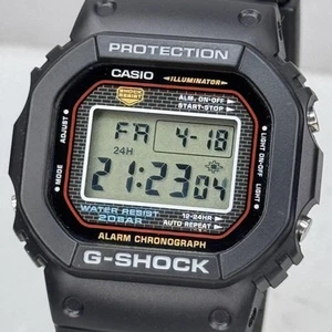 G SHOCK DW 5000 1JF Metal Case Speed Model Square Black Collector Japan - Picture 1 of 12