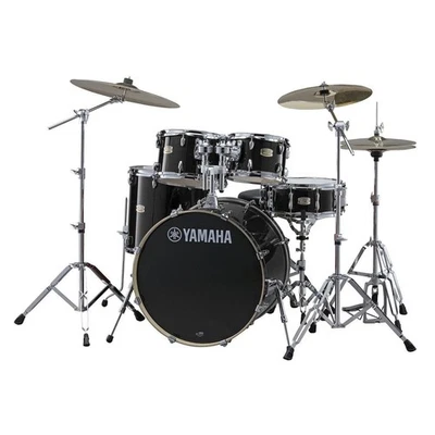Juego de batería Yamaha Stage Custom Birch 5 piezas con 22" BD Raven negro Foto 1 de 3