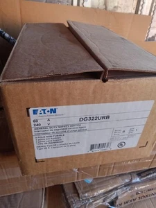 Eaton DG322URB Sicherheitsschalter Trennschalter 60 Amp 3 Phasen 240V N3R ohne Sicherung - Bild 1 von 4