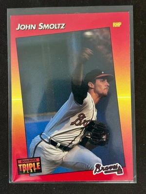 1992 Donruss Triple Play - John Smoltz #172 Atlanta Braves MLB HOF ⚾ - Image 1 of 2