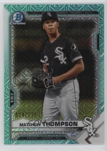 2021 Bowman Chrome Prospects Mega Box Aqua Mojo Refractor Matt Thompson Matthew - Picture 1 of 4