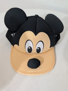 Disney Mickey Face Ears Foam Mesh Trucker Snapback Hat Cap Adult. No Tags - Picture 1 of 8