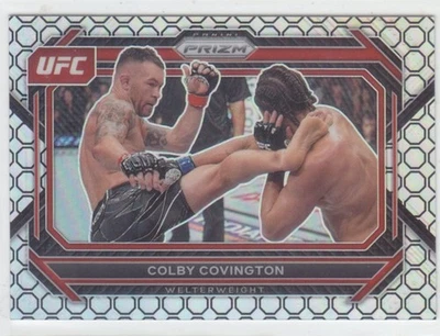 2023 Prizm COLBY COVINGTON /8 OCTOGEN SILVER WELTERWEIGHT SSP - Image 1 of 2