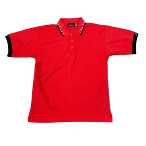 Greg Norman Vintage Red Shark Golf Polo Shirt Men's Large Embroidered - Picture 1 of 11