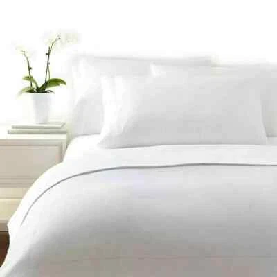 SCALA BEDDING 1000/1200 Thread Count Egyptian Cotton Hotel Bedding Items UK Sizes White Solid