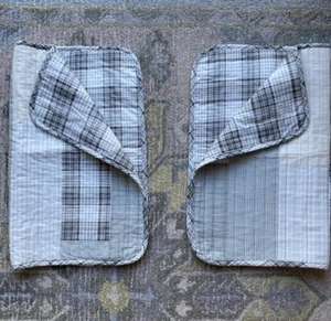 Eddie Bauer Home Plaid Greys Bed Pillowcase Quilted Sham Set - Picture 1 of 7