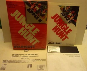 Jungle Hunt by Atarisoft for Apple II+, Apple IIe, Apple IIc, Apple IIGS - Picture 1 of 2