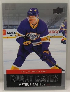 2021-22 Upper Deck Series 1 Debut Dates Insert Card #DD-4 - Arthur Kaliyev - Picture 1 of 1