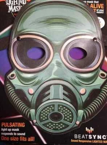 BEATSYNC Sound Responsive Lighted Gas Mask (LOC TUB L-35) - Picture 1 of 5