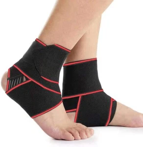 Set of 2 Ankle SupportAdjustable Ankle Brace Breathable Nylon Material Super ... - Picture 1 of 8