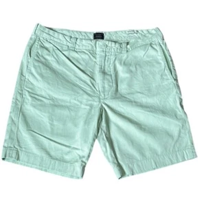 J. Crew Stanton 9" Chino Shorts Mens 35 Mint Green Garment Dye Cotton Twill - Picture 1 of 10