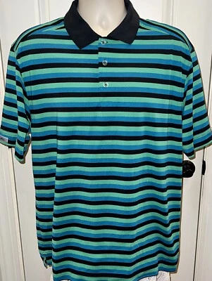 Callaway Men’s X-Series Short Sleeve Striped Golf Polo Shirt Size XL - Image 1 of 4