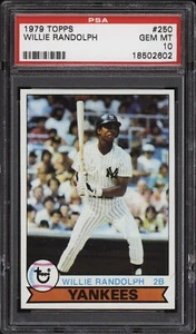 1979 Topps #250 Willie Randolph - Yankees - PSA 10 - 18502602 - Baseballkarte - Bild 1 von 2