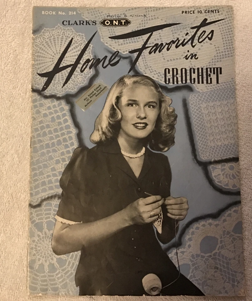Vintage Coats & Clark's Book # 214 Home Favorites in Crochet  - Image 1 of 1