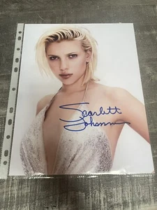 Scarlett Johansson Firmado 8×10 LO ÚLTIMO 🔥 Doble Certificado de Autenticidad Opción Gratis Sin Firmar También - Imagen 1 de 3