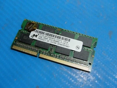 Macbook A1286 Laptop Micron 2GB Memory PC3-8500S-7-10-F1 MT16JSF25664HZ-1G1F1 #1 - Image 1 of 3
