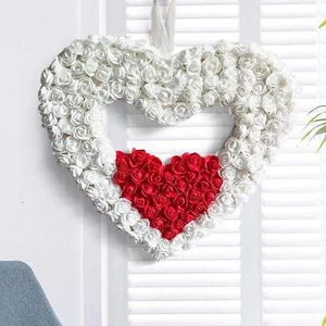 Valentine's Day Wreath Creative Festival Decor for Walls Window Anniversary - Picture 1 of 6