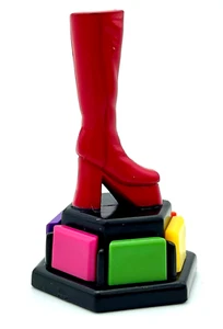 Trivial Pursuit Pop Culture 2 Red Leather Boot Pawn Mover Token with Wedges - Picture 1 of 1